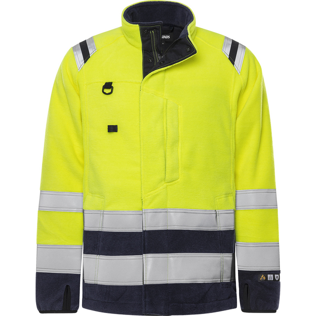 FLEECEJACKA FLAM KL 3 4063 ATF VARSELGUL/MARIN STL S | Beijerbygg Byggmaterial