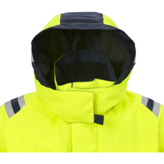 VINTERPARKAS GORE-TEX VARSEL GUL/MARINBLÅ STL XL