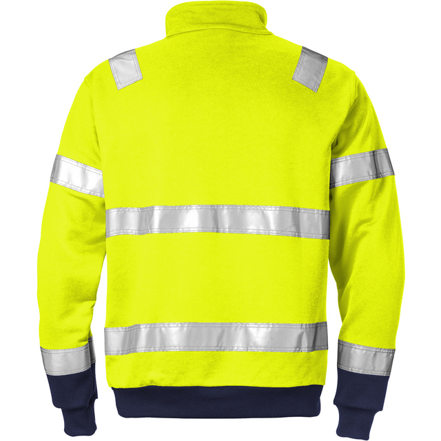 SWEATSHIRT VARSEL  2XL GUL/MARINBLÅ 728 BPV KL 8