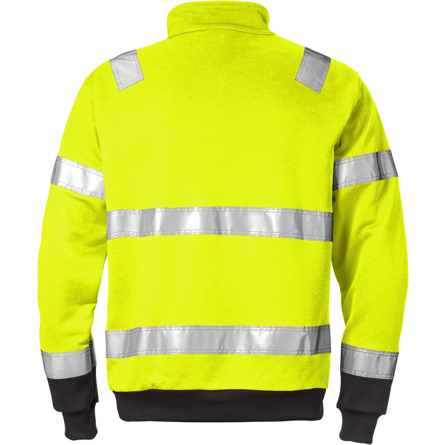 Produktbild föreställande artikeln SWEATSHIRT 728 BPV VARSEL KL3 GUL/SVART 4XL från kategorin Varselöverdelar