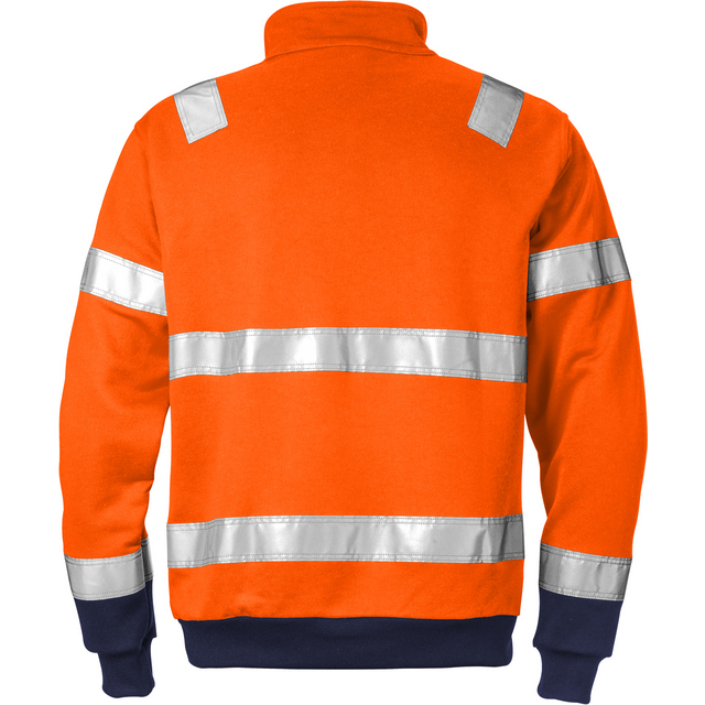 Produktbild föreställande artikeln SWEATSHIRT VARSEL KL 3 728 SHV VARSELORANGE/MARIN STL 4XL från kategorin Varselöverdelar