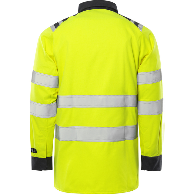 SKJORTA FLAM KL 3 7050 ATS VARSELGUL/MARIN STL M