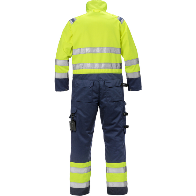 Produktbild föreställande artikeln OVERALL VARSEL KL 3 8026 PLU VARSELGUL/MARIN STL M från kategorin Overaller