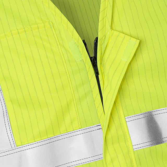 VÄST 5023 FHA FLAMSKYDDAD KL 3 VARSEL GUL STL 2XS/XS