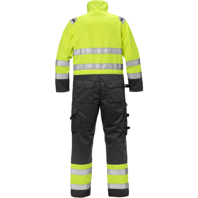 OVERALL VARSEL KL 3 8026 PLU VARSELGUL/SVART STL 2XL