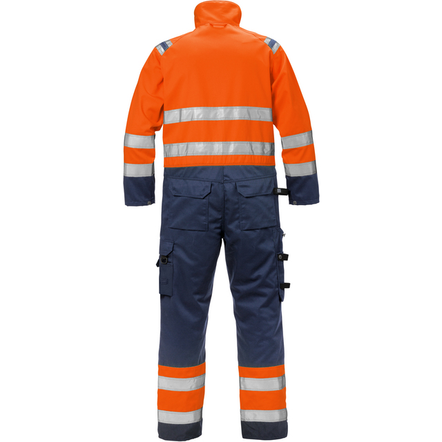 OVERALL VARSEL KL 3 8026 PLU VARSELORANGE/MARIN STL 2XL