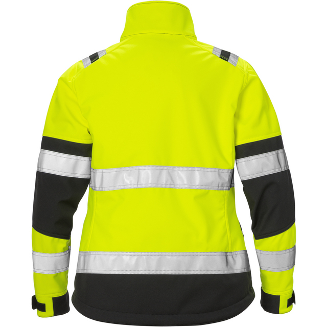 VARSELJACKA 4183 WYH KL 2 DAM GUL/SVART STL 2XL