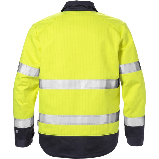 Produktbild föreställande artikeln JACKA FLAM KL 3 4584 FLAM VARSELGUL/MARIN STL 3XL från kategorin Flamskyddsöverdelar
