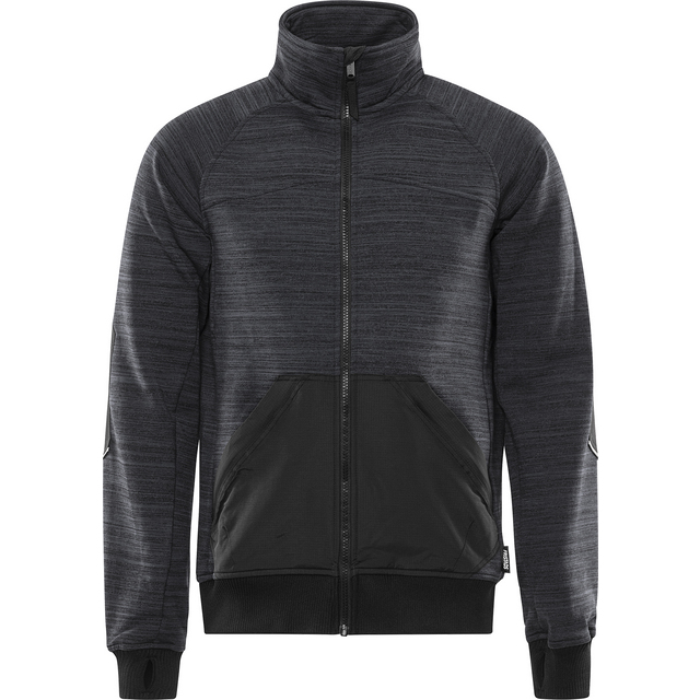 SWEATSHIRTJACKA 7052 SMP GRÅ/SVART STL XS | Beijerbygg Byggmaterial