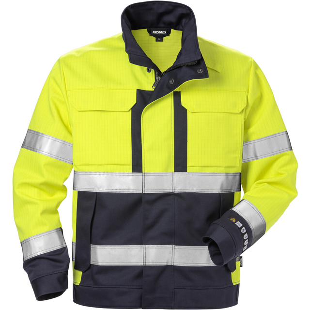 Produktbild föreställande artikeln JACKA FLAM KL 3 4584 FLAM VARSELGUL/MARIN STL 3XL från kategorin Flamskyddsöverdelar
