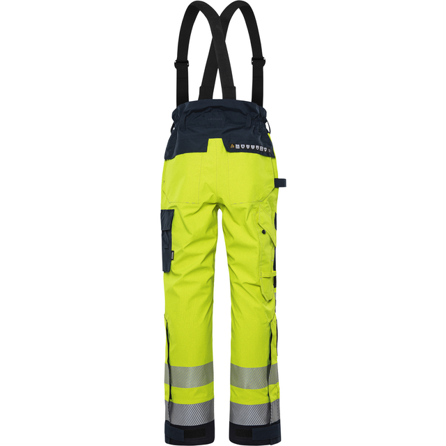 BYXA 2095 GXE FLAMSKYDDAD VARSEL GUL/MARINBLÅ STL XS