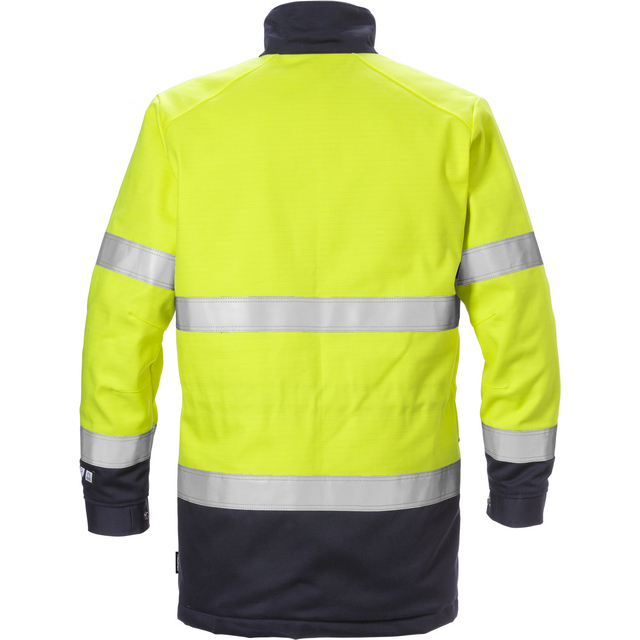 Produktbild föreställande artikeln VINTERPARKAS 4589 FLAM VARSELGUL/MARINBLÅ STL 3XL från kategorin Flamskyddsöverdelar