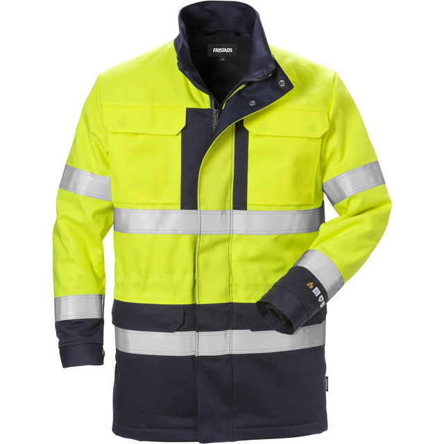 VINTERPARKAS 4589 FLAM VARSELGUL/MARINBLÅ STL 3XL | Beijerbygg Byggmaterial