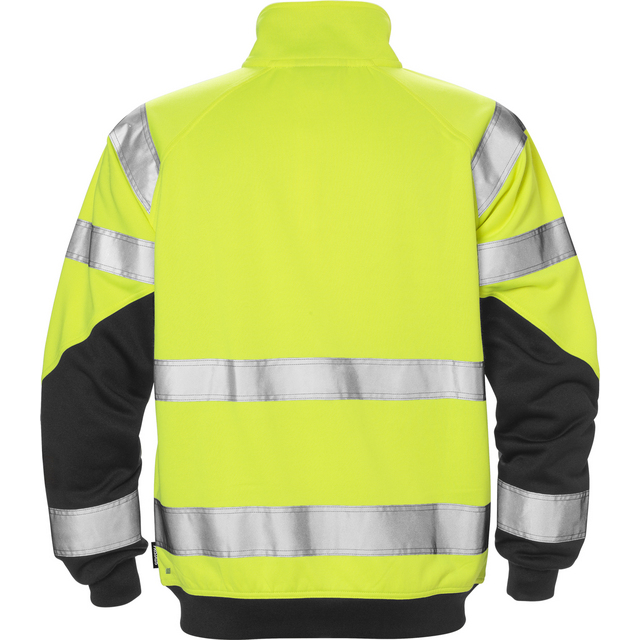 SWEATSHIRT VARSEL 7426 SHV VARSELGUL/SVART STL XS