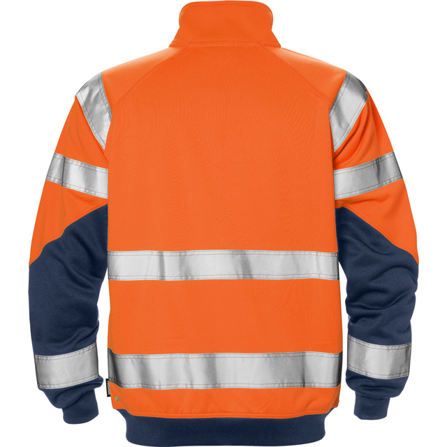Produktbild föreställande artikeln SWEATSHIRT VARSEL 7426 SHV VARSELORANGE/MARIN STL 2XL från kategorin Varselöverdelar
