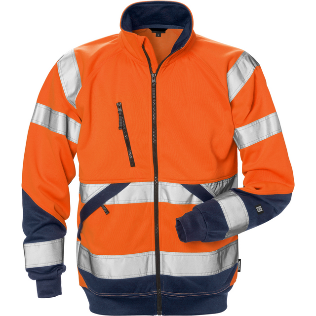 SWEATSHIRT VARSEL 7426 SHV VARSELORANGE/MARIN STL 2XL | Beijerbygg Byggmaterial