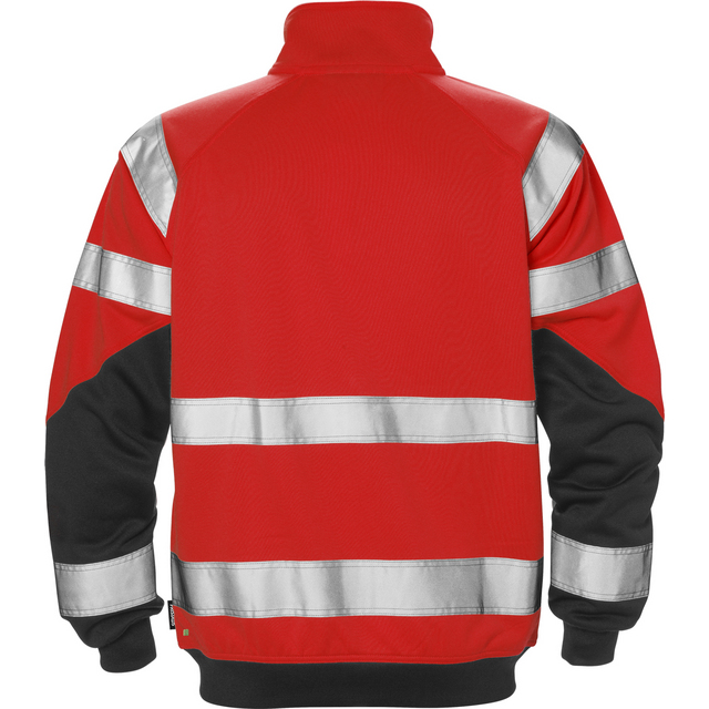Produktbild föreställande artikeln SWEATSHIRT VARSEL 7426 SHV VARSELRÖD/SVART STL 2XL från kategorin Flamskyddsöverdelar