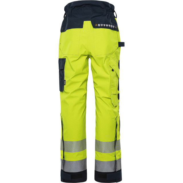 BYXA 2095 GXE FLAMSKYDDAD VARSEL GUL/MARINBLÅ STL XS