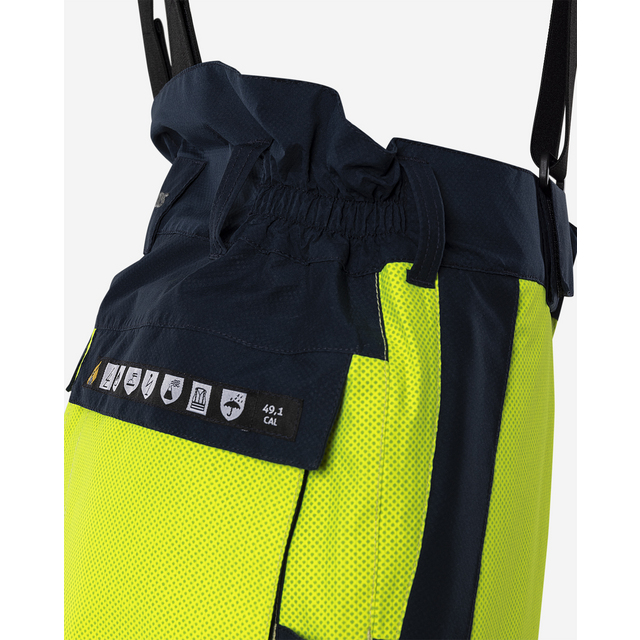 BYXA 2095 GXE FLAMSKYDDAD VARSEL GUL/MARINBLÅ STL XS