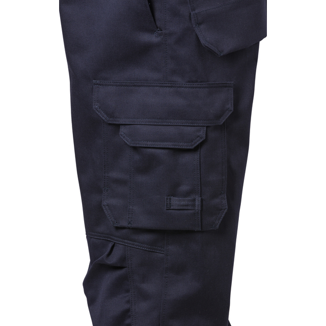 Produktbild föreställande artikeln OVERALL FLAM KL 3 8084 FLAM VARSELGUL/MARIN STL 2XL från kategorin Flamskyddsoveraller