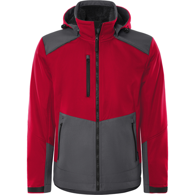 SOFTSHELLJACKA 4060 FODRAD CFJ RÖD/GRÅ STL 2XL | Beijerbygg Byggmaterial