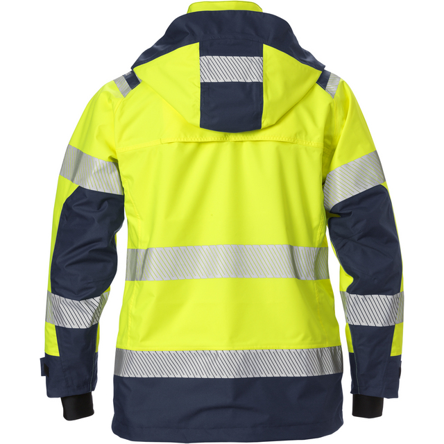 SKALJACKA 4518 GTT VARSEL DAM VARSELGUL/MARINBLÅ STL 2XL