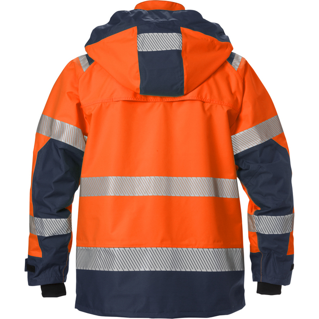 Produktbild föreställande artikeln SKALJACKA 4515 GTT VARSEL VARSELORANGE/MARINBLÅ STL M från kategorin Överdelar