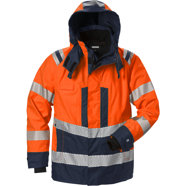 SKALJACKA 4515 GTT VARSEL VARSELORANGE/MARINBLÅ STL XS | Beijerbygg Byggmaterial