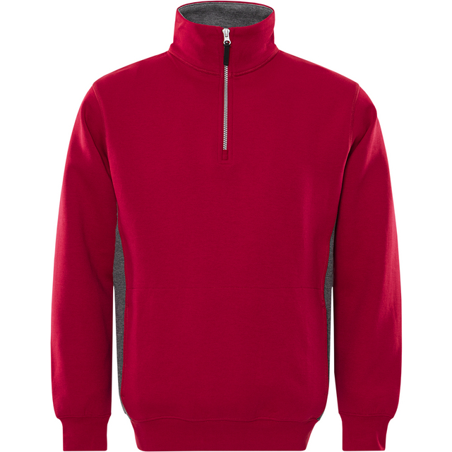 SWEATSHIRT KORT ZIP 1705 DF RÖD STL 2XL | Beijerbygg Byggmaterial