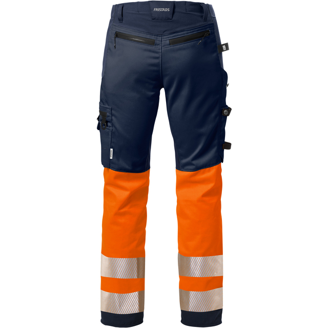 BYXA STRETCH VARSEL 2706 PLU VARSELORANGE/MARIN STL D92