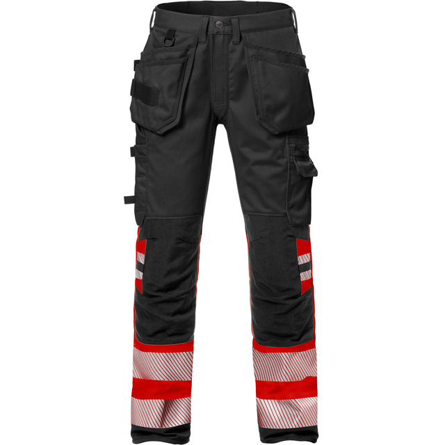 VARSELBYXA STRETCH 2706 PLU VARSELRÖD/SVART STL D88