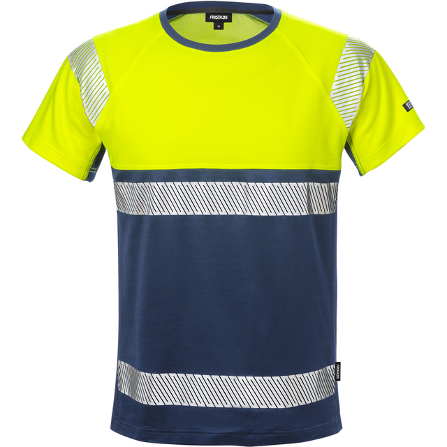 T-SHIRT VARSEL KL 1 7518 THV VARSELGUL/MARINBLÅ STL L | Beijerbygg Byggmaterial