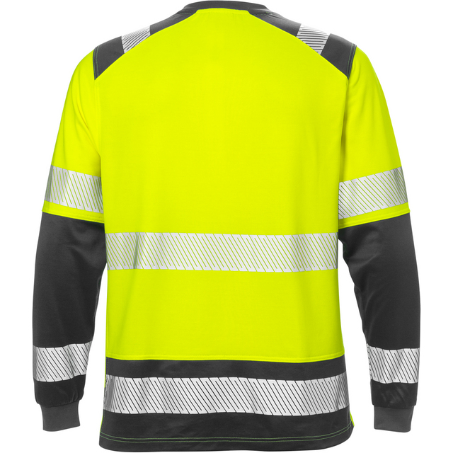 Produktbild föreställande artikeln T-SHIRT LÅNG ÄRM KL 2 7457 THV VARSELGUL/SVART STL 2XL från kategorin Överdelar