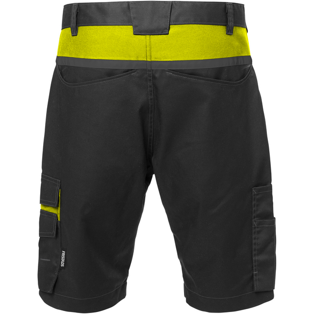 SHORTS 2562 STFP SVART/HIVIS GUL STL C54