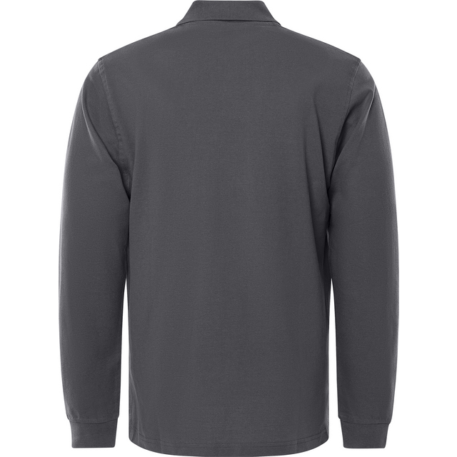 PIKÉ LÅNG ÄRM 1722 PIQ MÖRKGRÅ STL 2XL