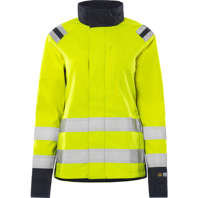 JACKA 4076 FLAM DAM KL3 FSS VARSELGUL/MARINBLÅ STL 2XL | Beijerbygg Byggmaterial