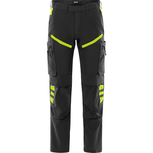 STRETCHBYXA 2653 LWS SVART/HIVIS GUL C50