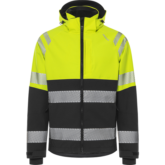 Produktbild föreställande artikeln SKALJACKA VARSEL 4690 GLS VARSELGUL/SVART STL 2XL från kategorin Varselöverdelar