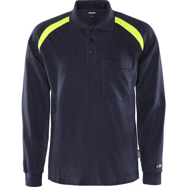 PIKÉ FLAM LÅNG ÄRM 784 PFLA MARIN STL 2XL | Beijerbygg Byggmaterial