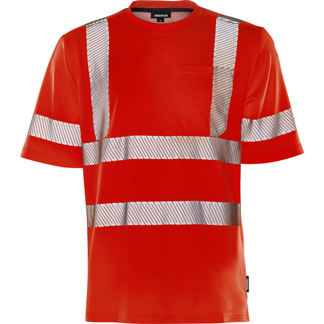 Produktbild föreställande artikeln T-SHIRT VARSEL KL 3 7407 THV VARSELRÖD STL 3XL från kategorin Varselöverdelar