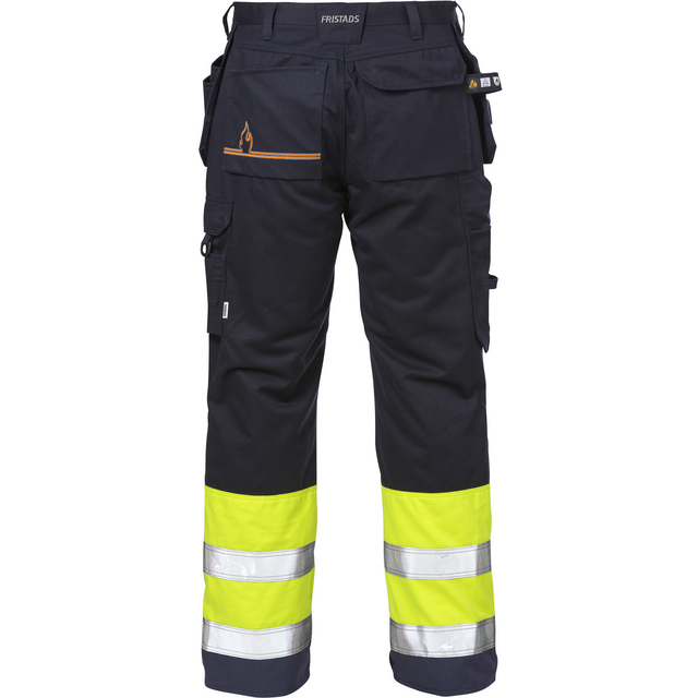 HANTVERKARBYXA FLAM 2074 ATHS VARSELGUL/MARIN STL C48