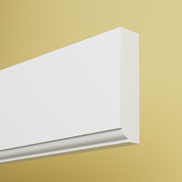 LJUSRAMPLIST RAK VIT MDF NCS S0502Y 2440X67X16