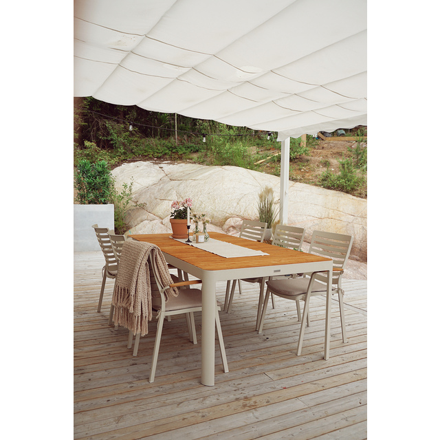 VÄGGPERGOLA VIT 4X4M