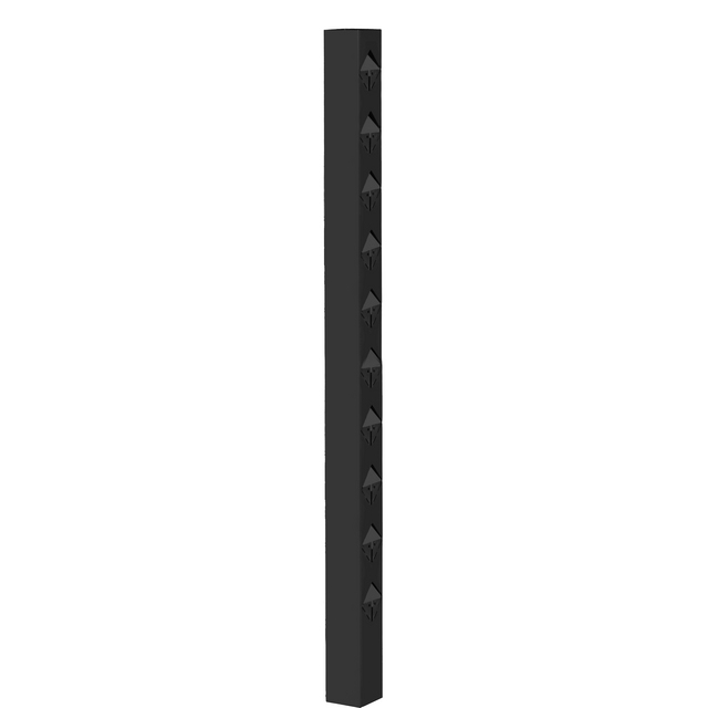 STAKET ÖCKERÖ AVSLUT SVART 1100MM 70X70MM | Beijerbygg Byggmaterial