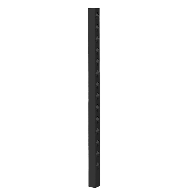 STAKET ÖCKERÖ AVSLUT SVART 1480MM 70X70MM | Beijerbygg Byggmaterial