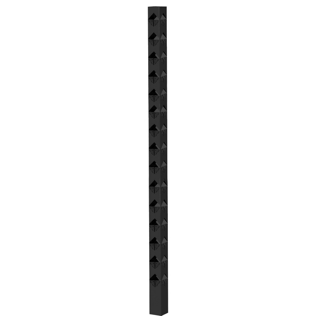 STAKET ÖCKERÖ HÖRN SVART 1480MM 70X70MM | Beijerbygg Byggmaterial