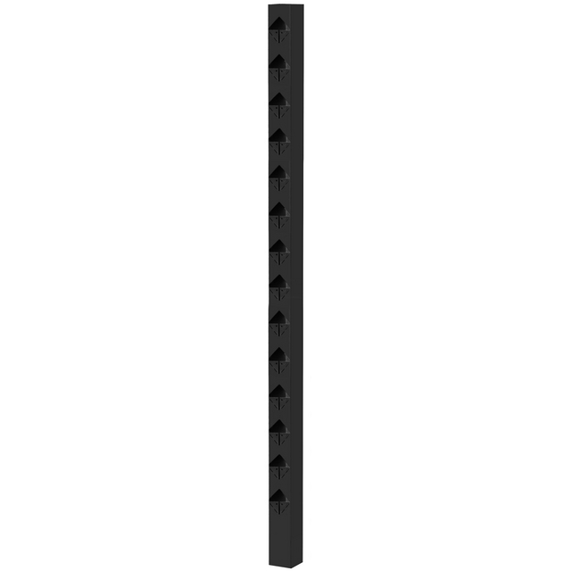 STAKET ÖCKERÖ MELLAN SVART 1480MM 70X70MM | Beijerbygg Byggmaterial