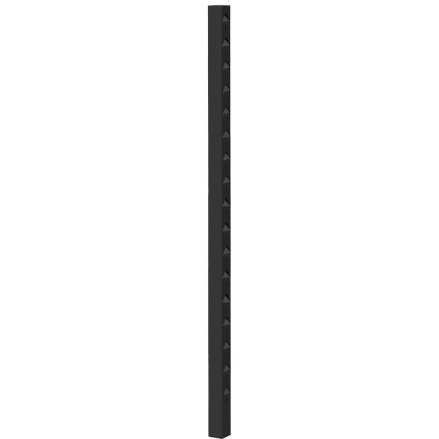 STAKET ÖCKERÖ AVSLUT SVART 1770MM 70X70MM | Beijerbygg Byggmaterial