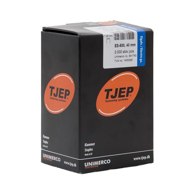 KLAMMER ES 500 EFZ TJEP RYGG 10,8MM LÄNGD 40MM 2000ST | Beijerbygg Byggmaterial
