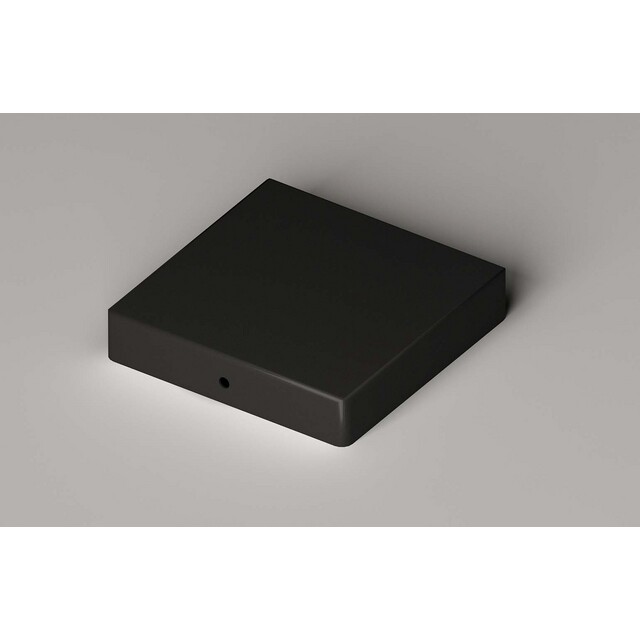 STOLPLOCK PLATT SVART 71X71MM